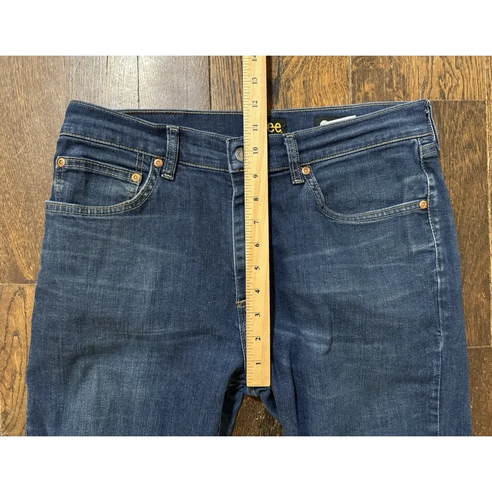 Lee Classic Fit Straight Leg Jeans Mens 32x30 Blue Excellent‎ Mid Rise Stretch